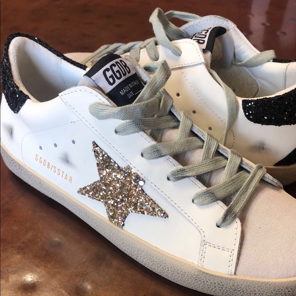 GG inspired glitter sneakers